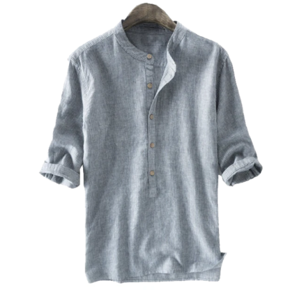 Casual Buttons Henley Shirt-Vacay Outfit