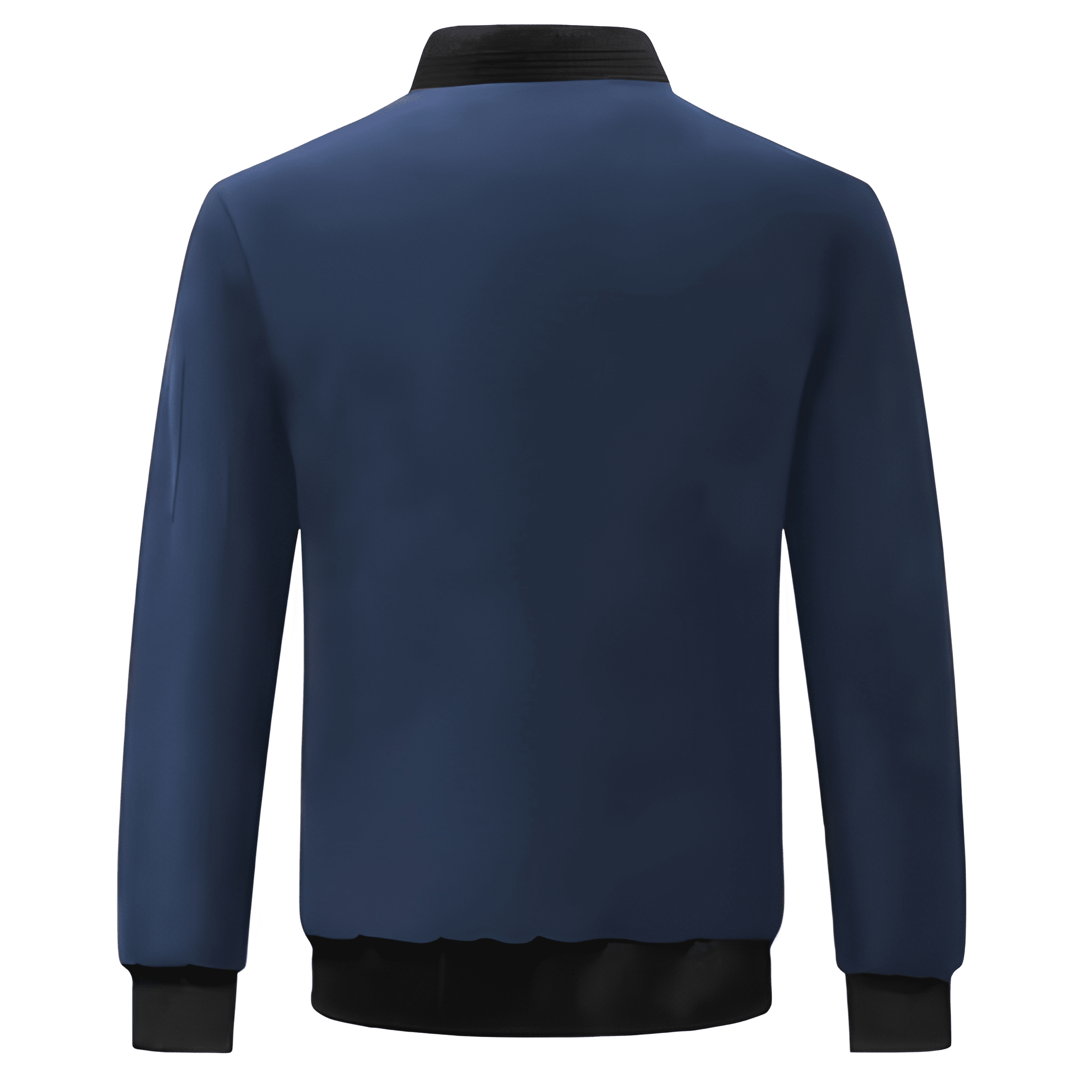 Jacket For Men With Zipper Front And Stand Collar