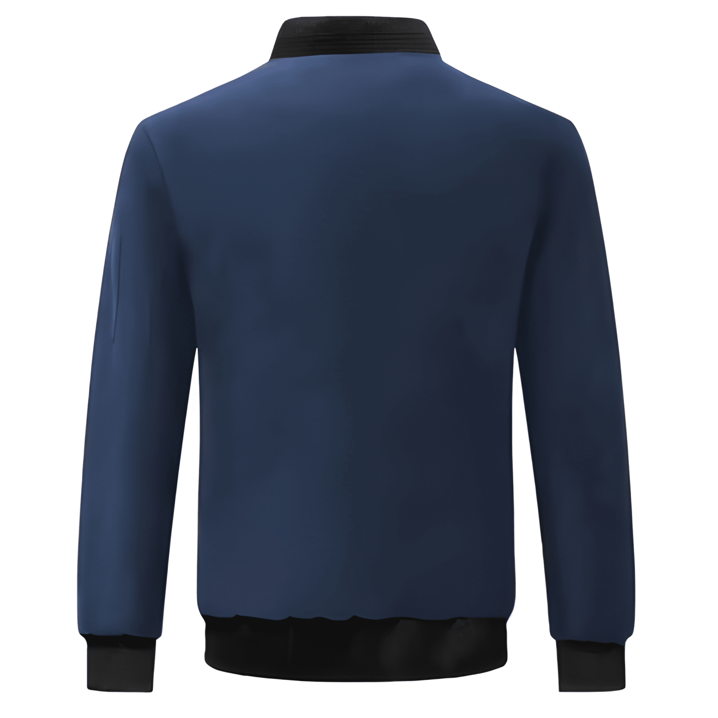 Jacket For Men With Zipper Front And Stand Collar