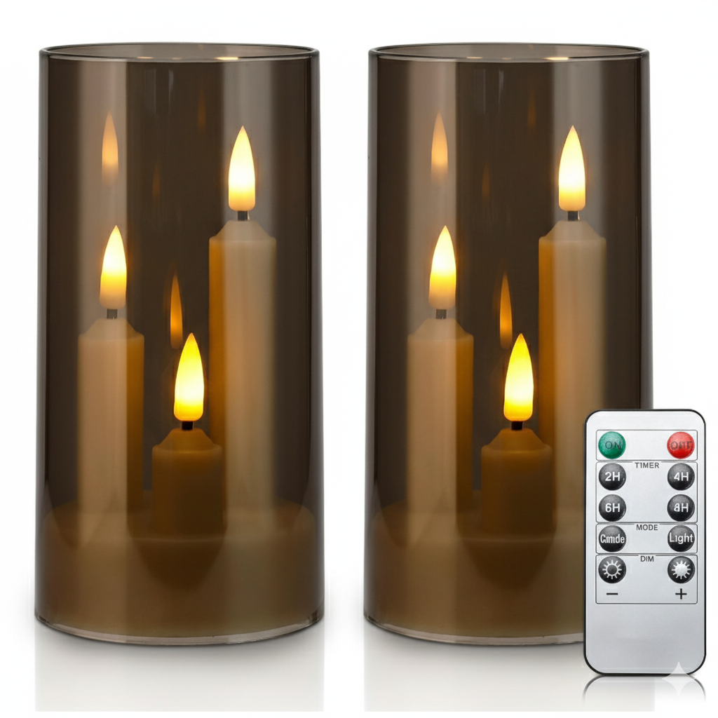 Flameless LED Candles With Remote And Timer Outdoor Waterproof