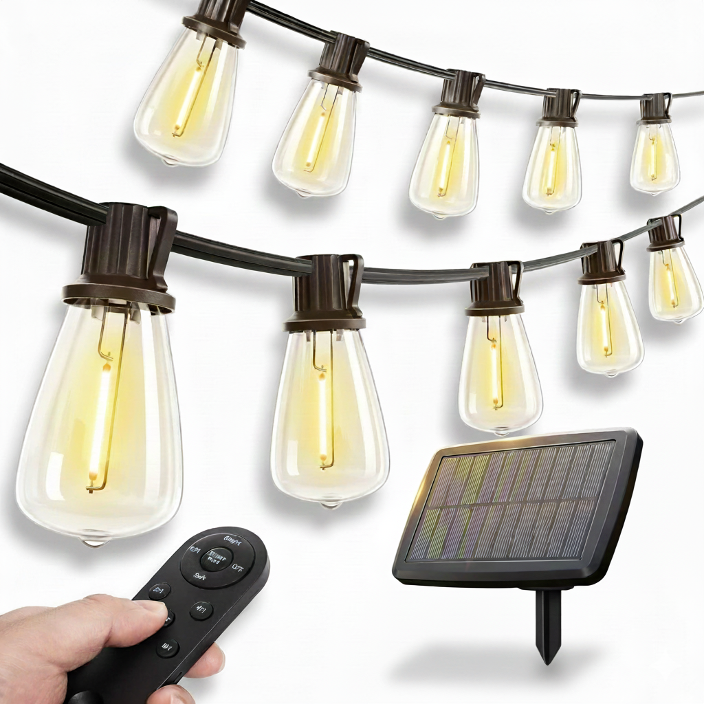 Solar Powered Outdoor String Lights