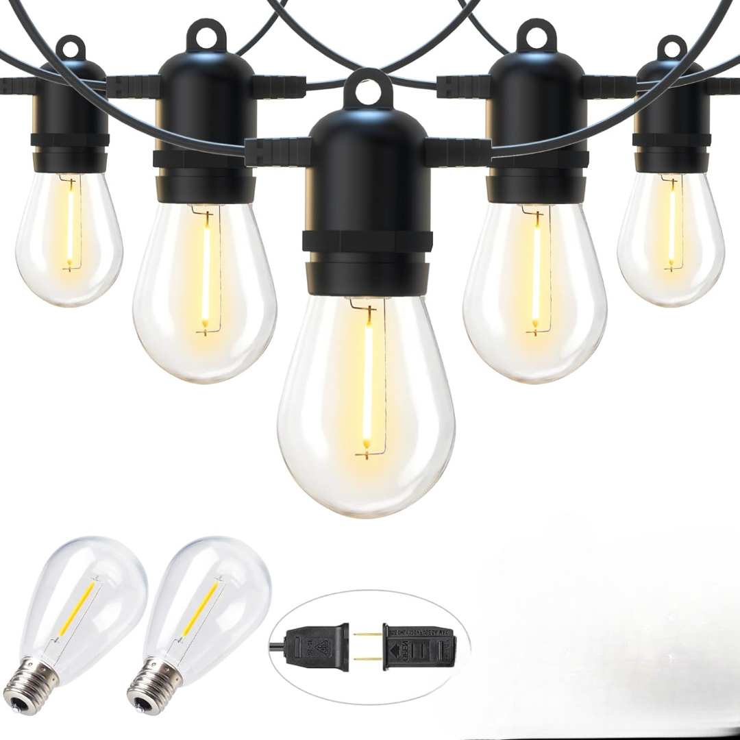 Vintage Edison Bulbs Outdoor String Lights For Patio