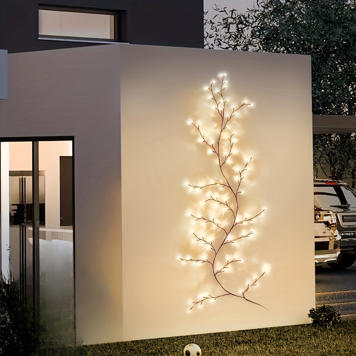 Indoor And Outdoor Willow Vine Wall Decor Light