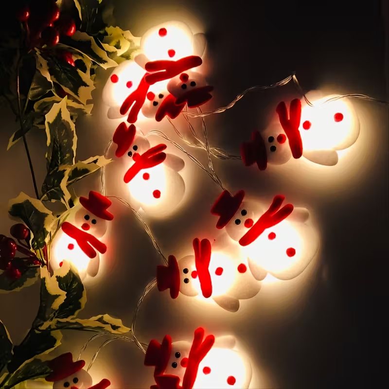 LED Snowman String Lights For Holiday Decoration
