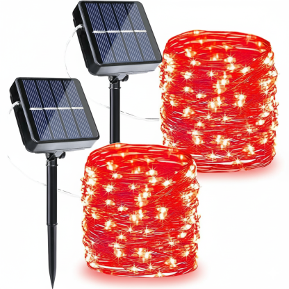 Pack Of 2 Halloween Solar String Lights