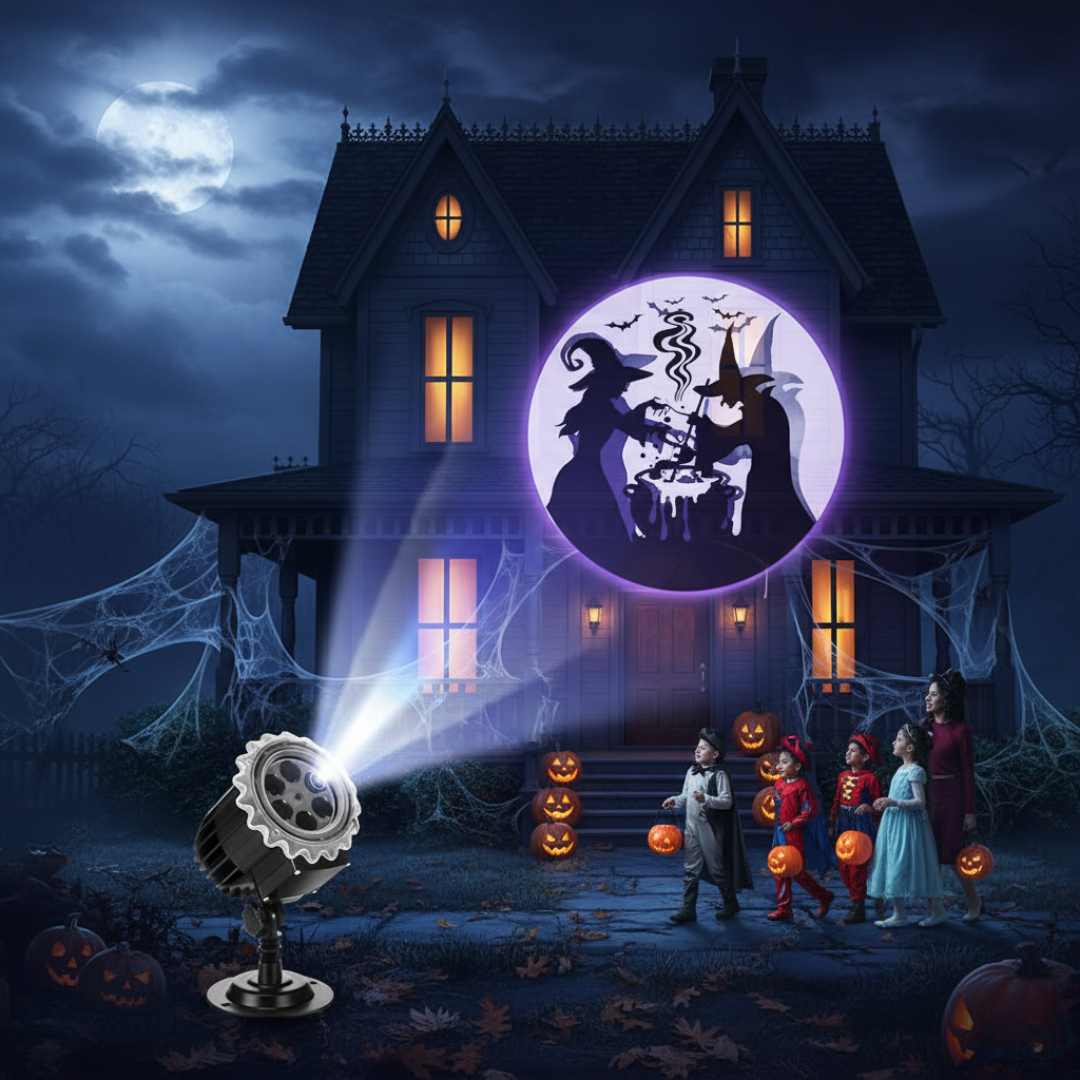 Halloween Witch Haunted Glare Lights Light Outdoor