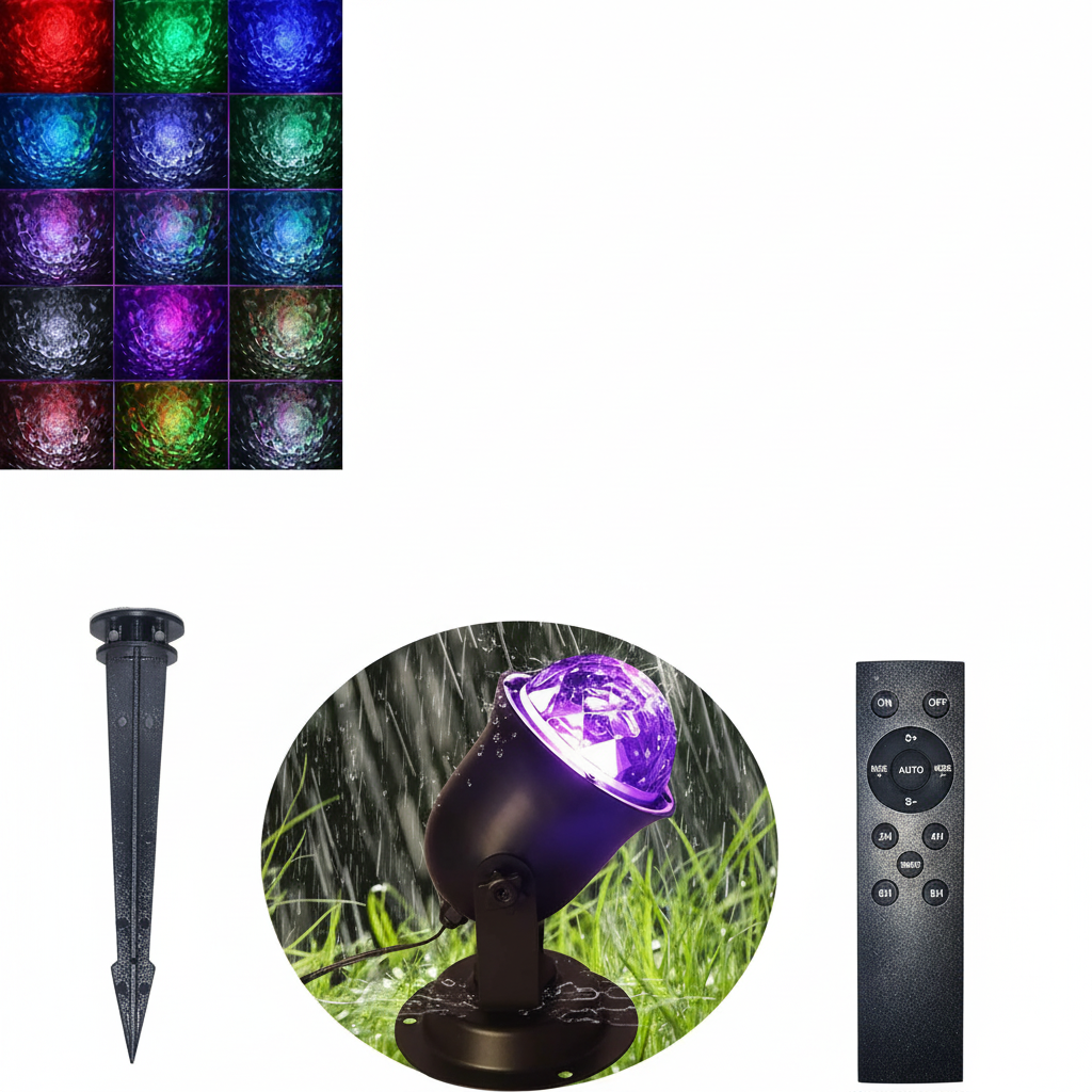 Christmas Halloween Outdoor Projector Lights With 15 Color