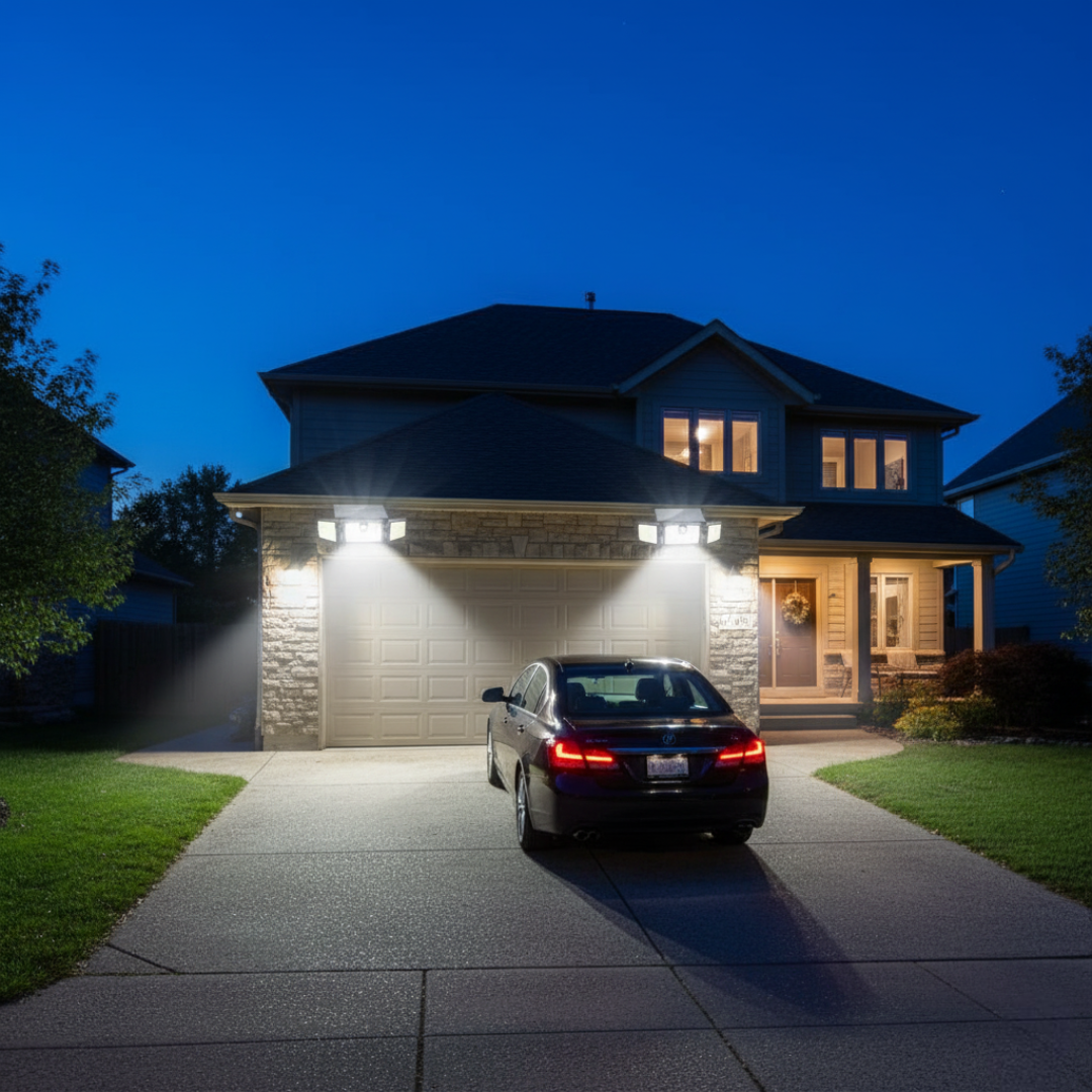 Solar Lights Outdoor Waterproof 2 Pack Motion Sensor Flood Lights