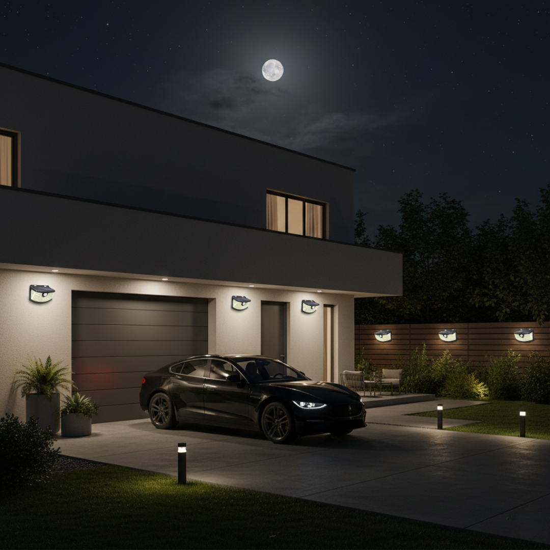 Pack of 6 Solar Motion Sensor Lights