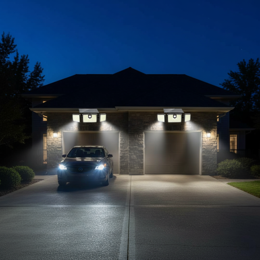 Solar Lights Outdoor Waterproof 2 Pack Motion Sensor Flood Lights