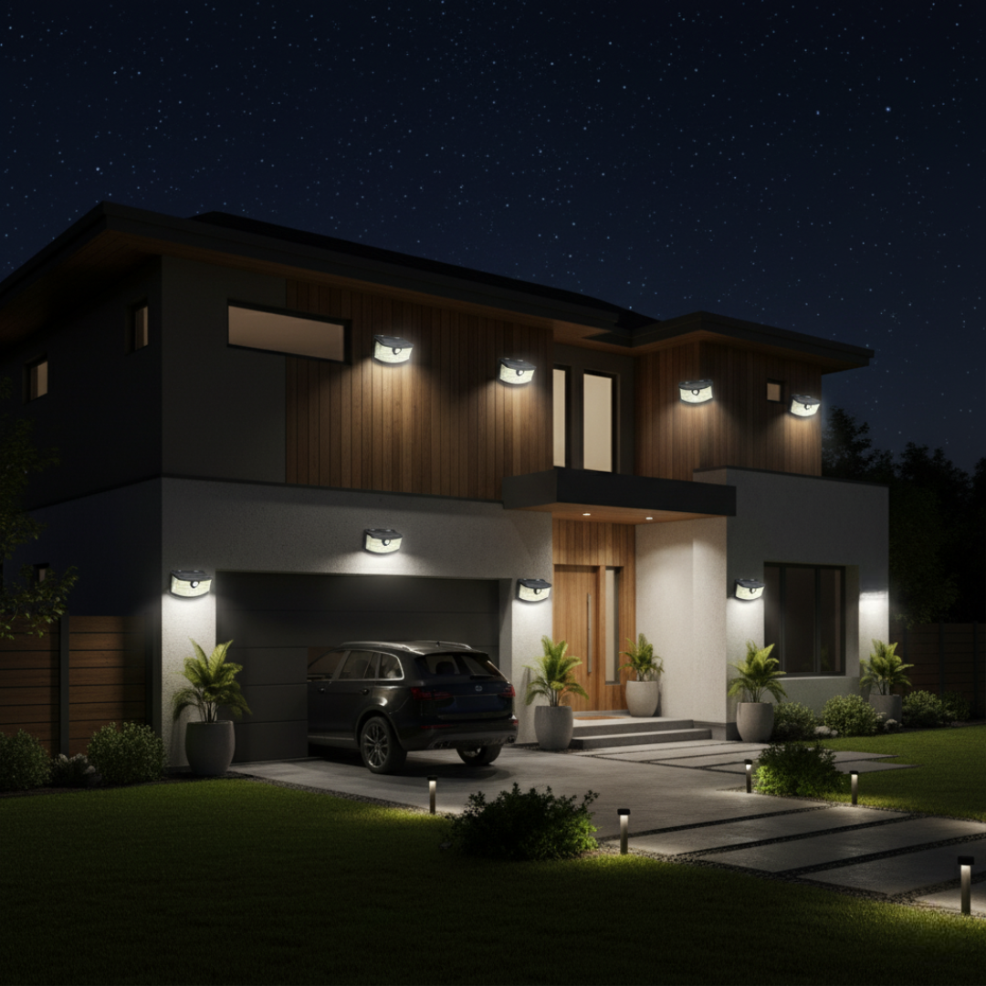 Pack of 6 Solar Motion Sensor Lights