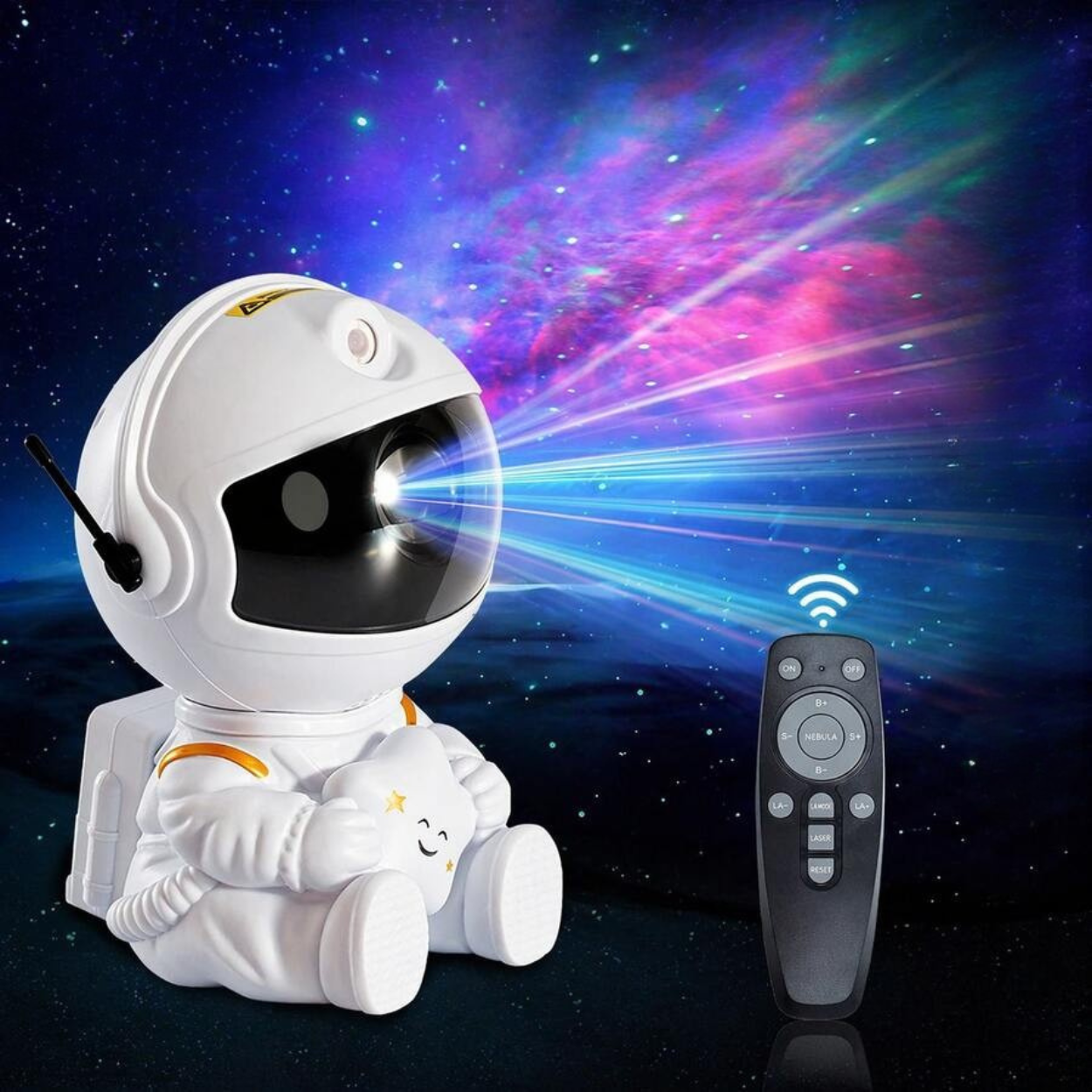 Astronaut Galaxy Projector Night Light With Remote Control
