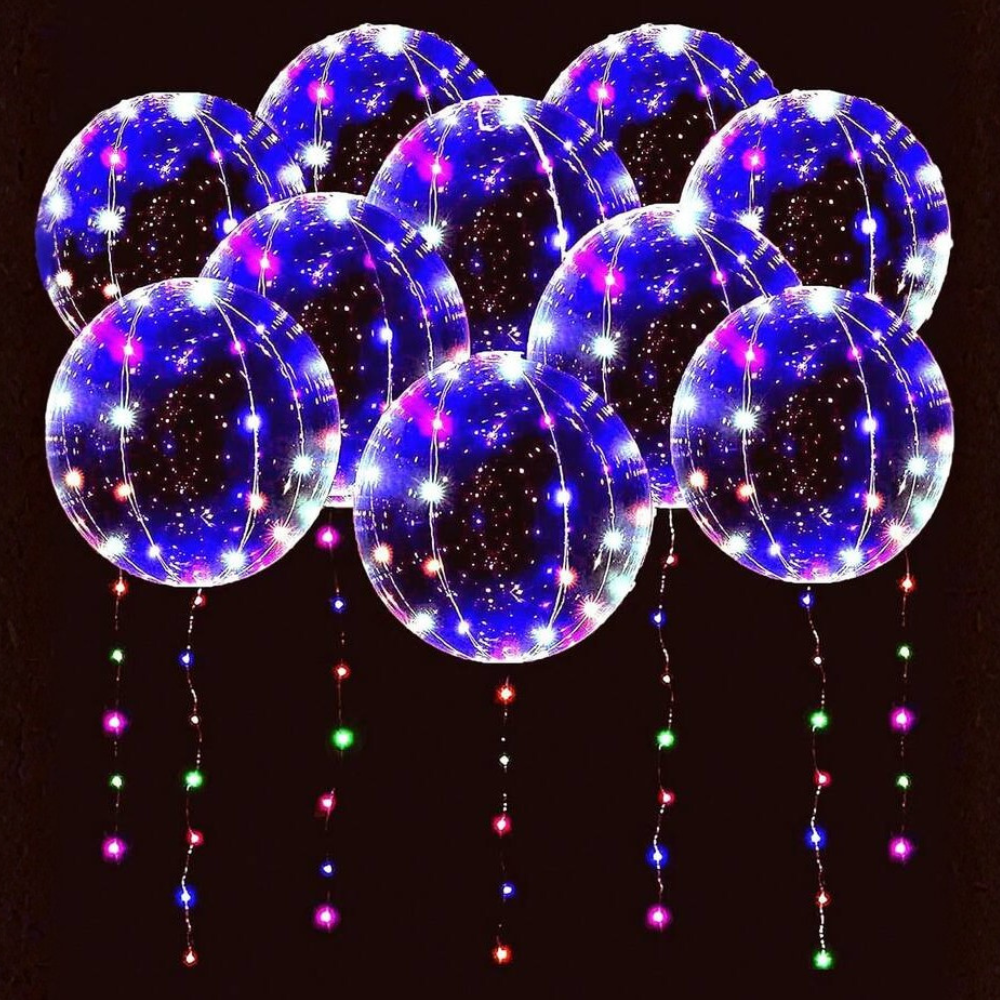 Transparent Bobo Ball Led Balloon String Lights Suitable
