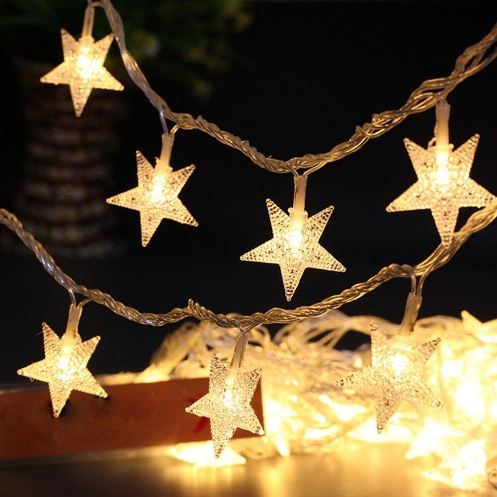 Colorful LED Star Lights-Solar Flame Torch
