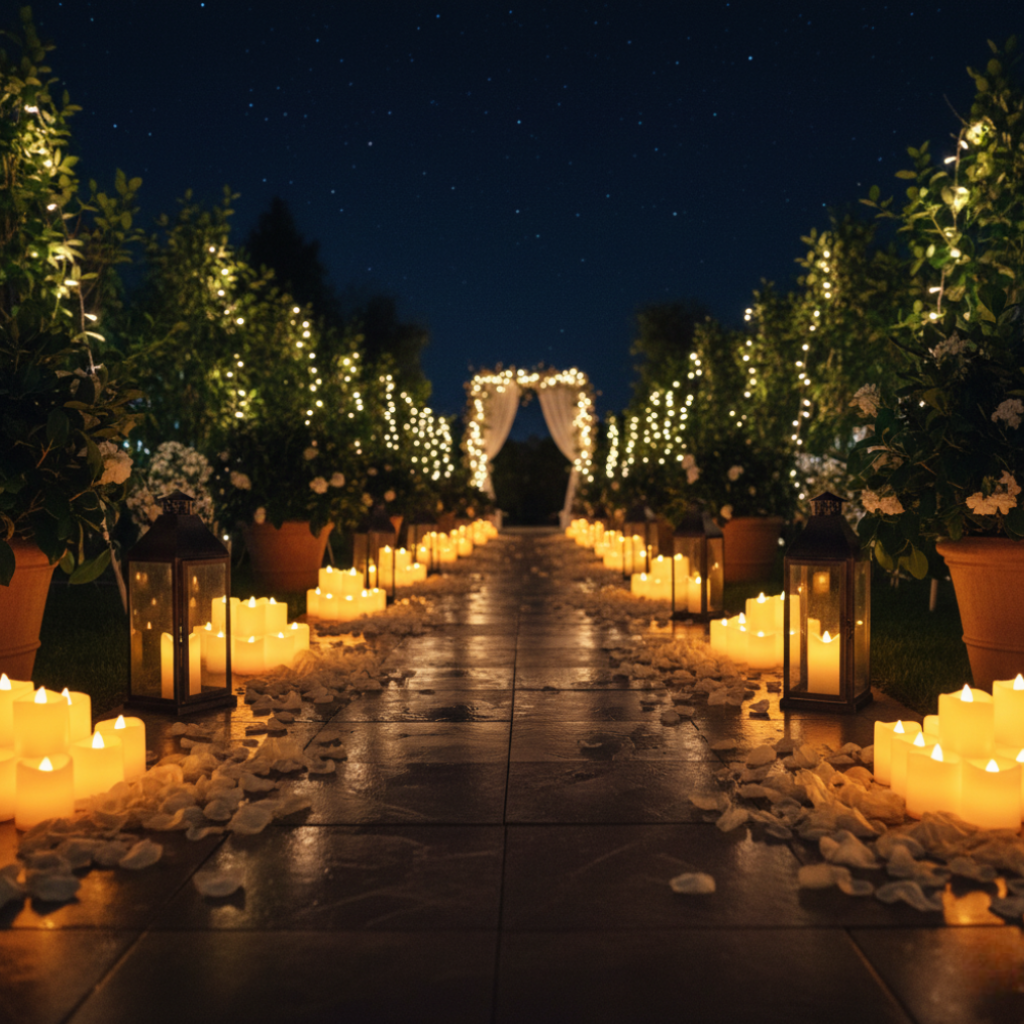 Pack Of 6 LED Outdoor Solar Lights with Motion Sensor