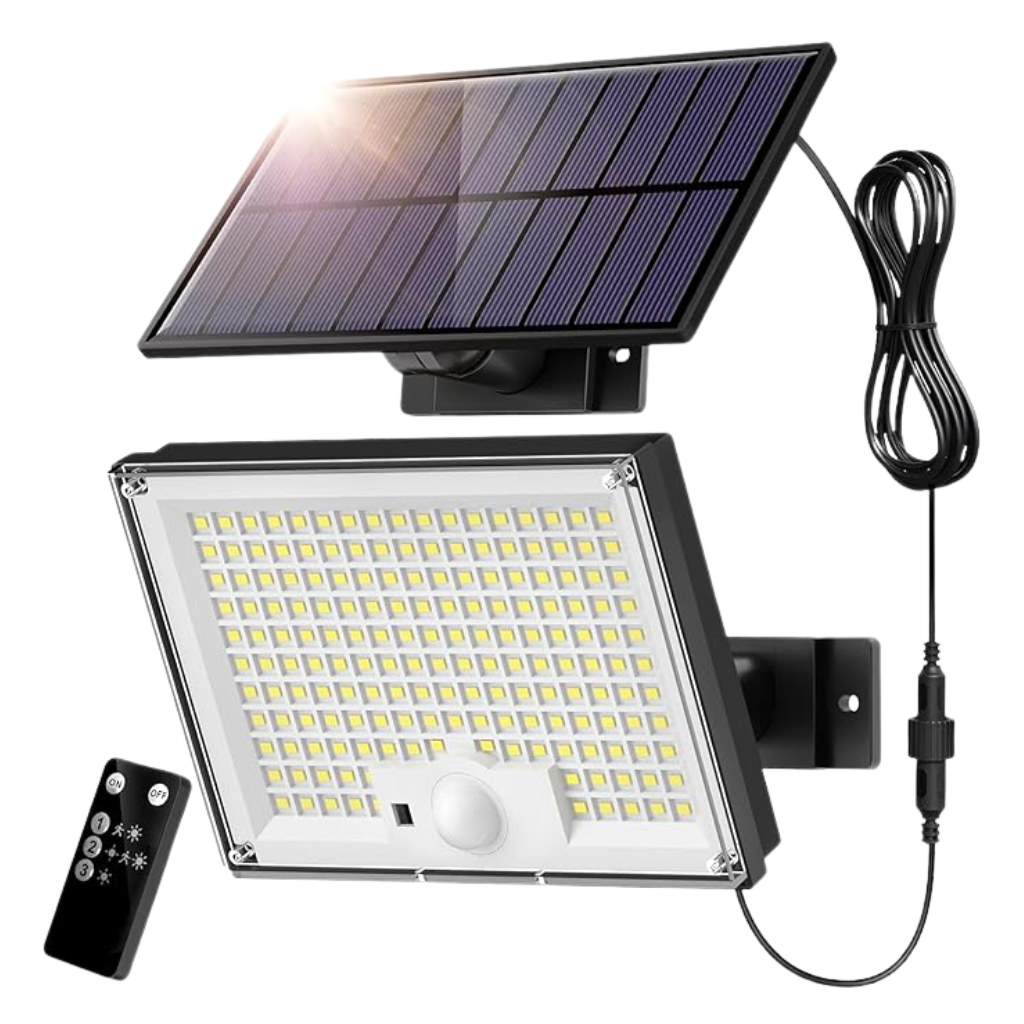 172 LED Split Solar Motion Sensor Light Outdoor With Remote