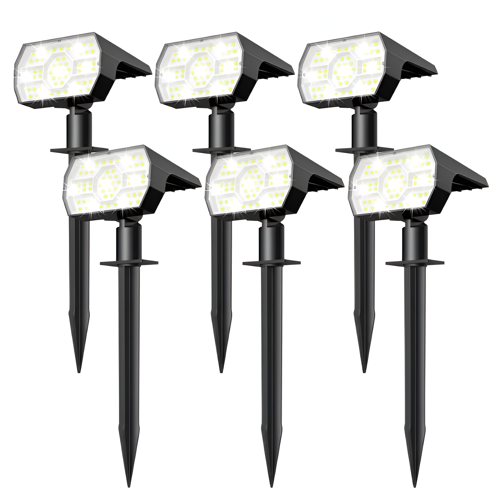 56 LED 3 Lighting Modes Solar Powered Spot Light for Garden