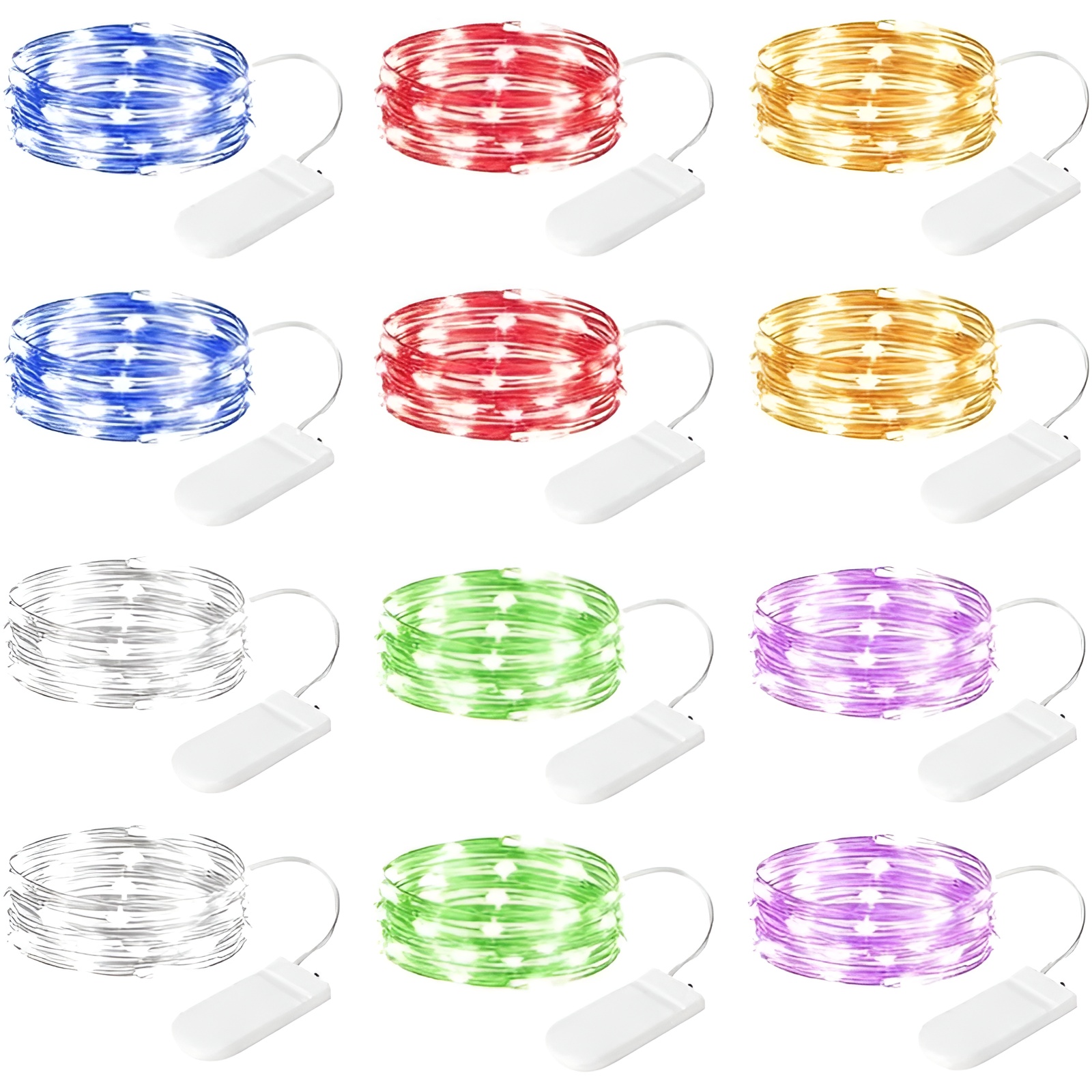 Multi Color Fairy Lights Battery Operated