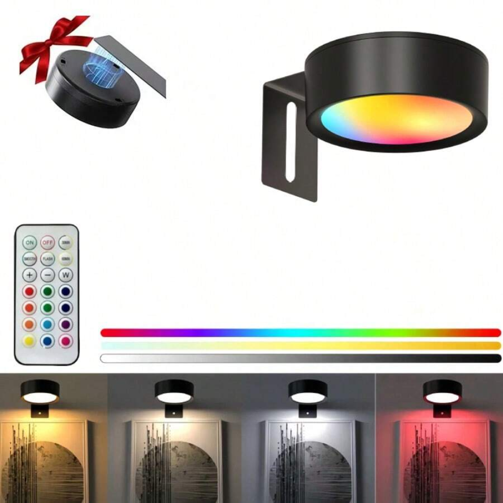 Rechargeable LED Magnetic Wall Lamp for Art Display