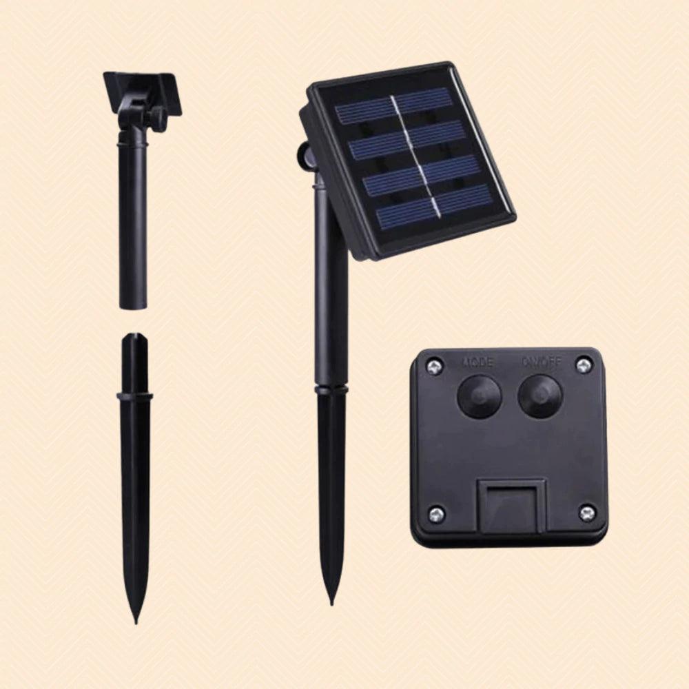 Crystal Ball String Lights-Solar Flame Torch