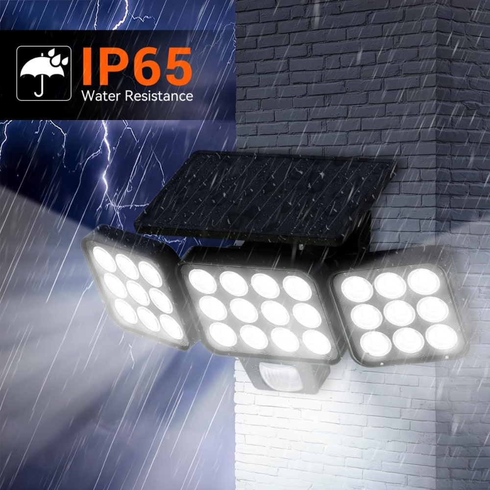Solar Outdoor Flood Lights With Motion Sensor Security
