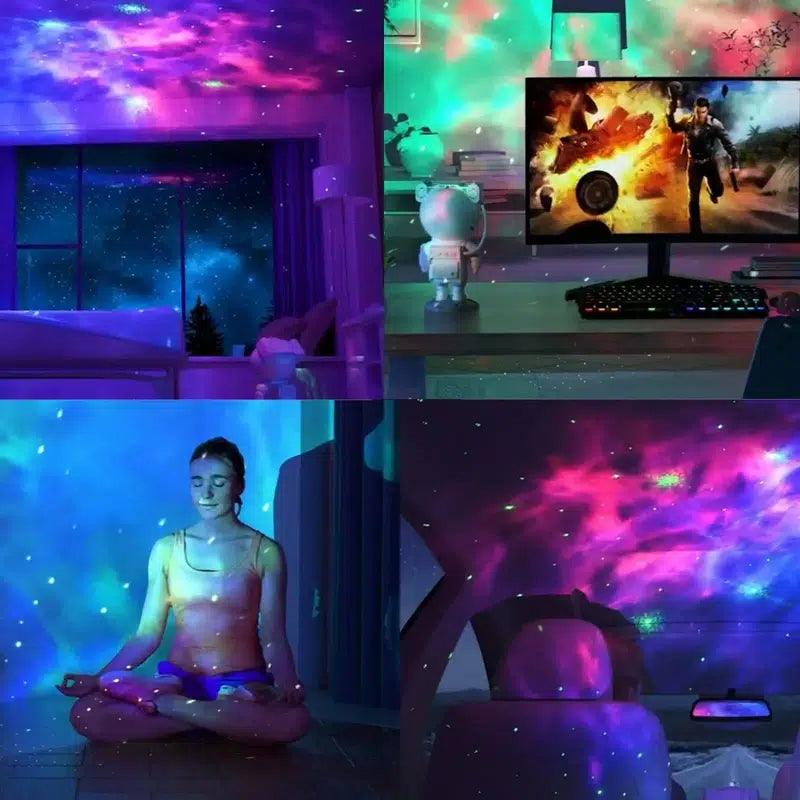 Astronaut Galaxy Night Projector-Solar Flame Torch