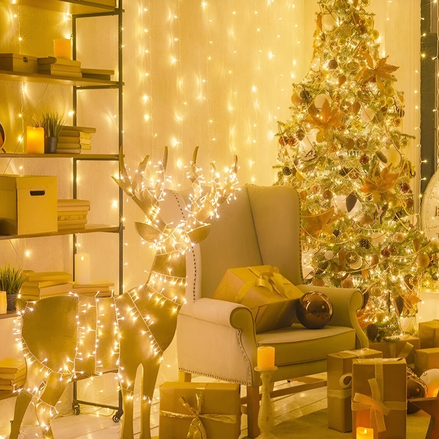 Yellow LED Light with Plug Christmas Tree Light LED Bulb