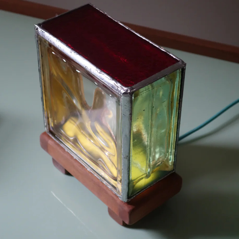 Handcrafted Glass Stained Lamp For Decor