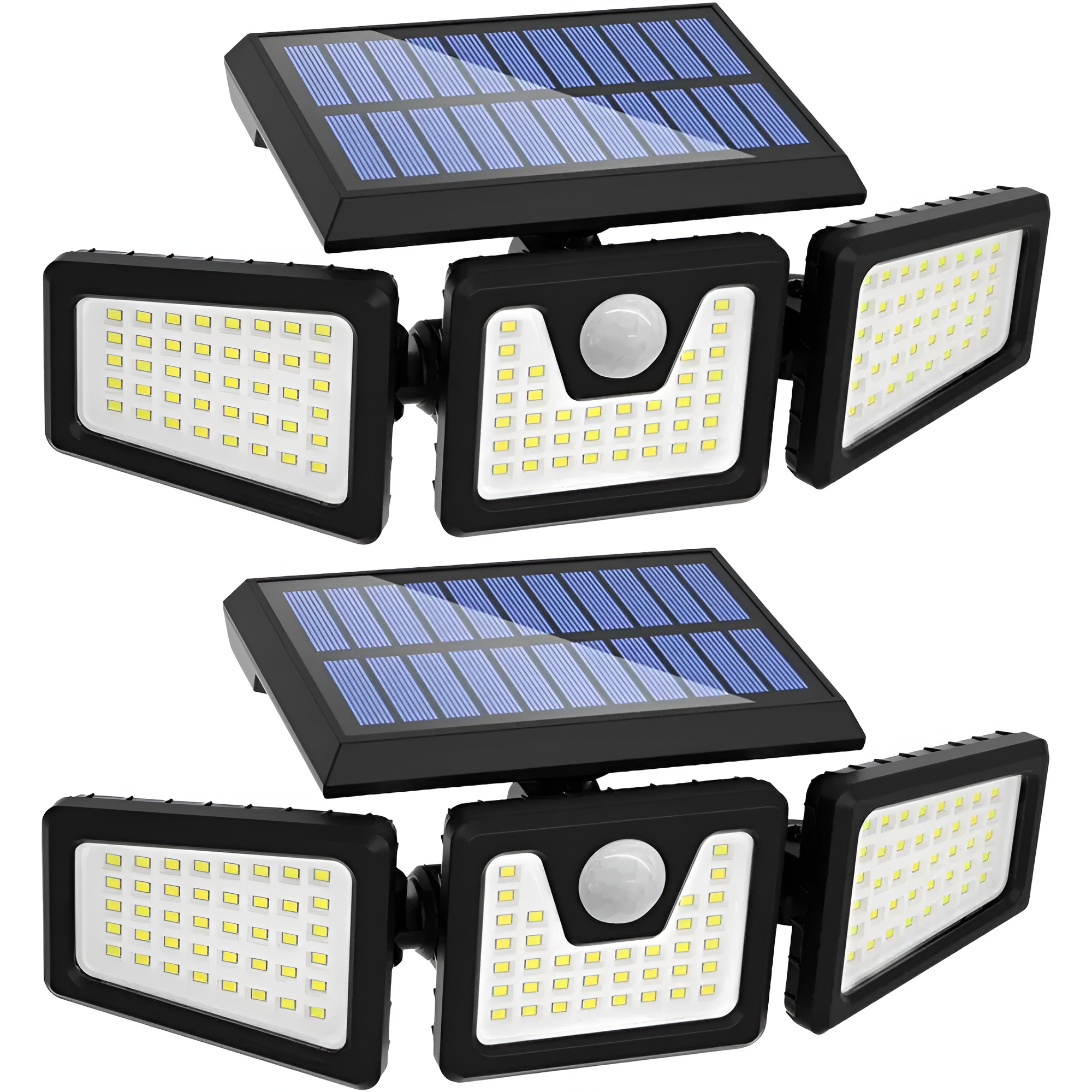 2 Pack LED Motion Sensor Solar Lights Outdoor IP65 Waterproof Security Lamp New