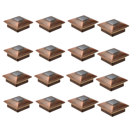 Dual Mode Waterproof Solar Post Cap Lights for Outdoor Fence