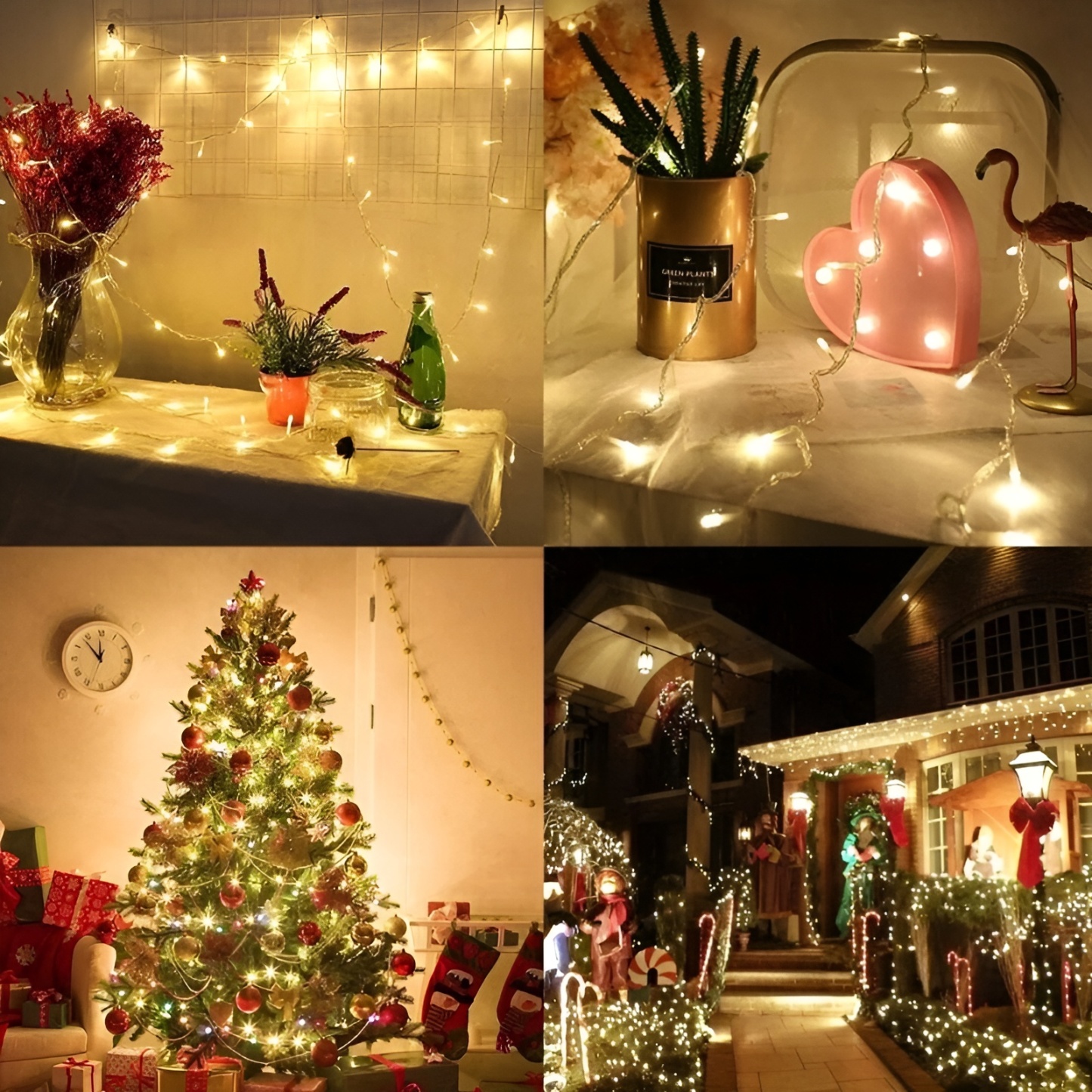 Yellow LED Light with Plug Christmas Tree Light LED Bulb