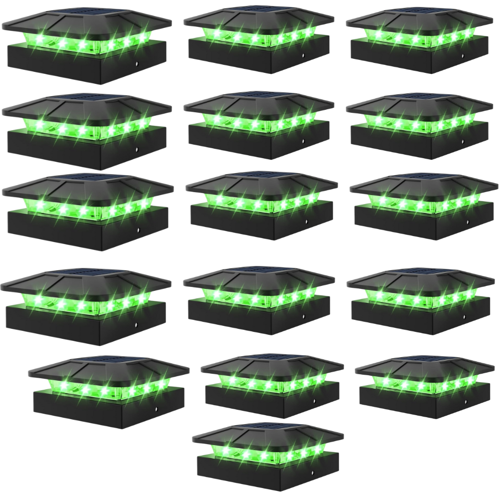 Waterproof LED Solar Post Cap Lights for Outdoor Fence
