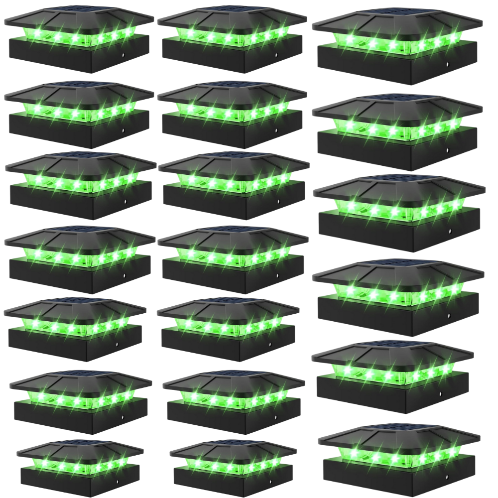 Waterproof LED Solar Post Cap Lights for Outdoor Fence