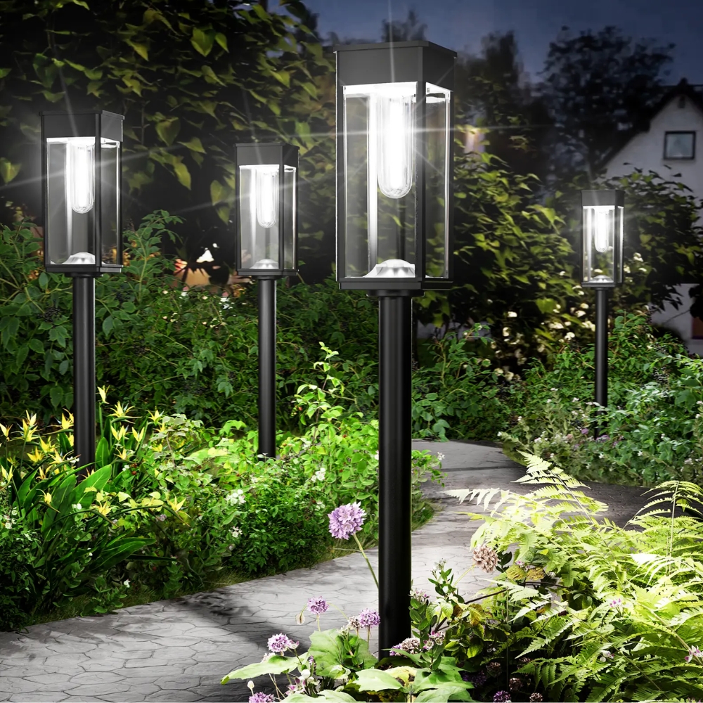 Elegant Solar Pathway Lights Modern Luxury | Auto On/Off & Waterproof | For Garden