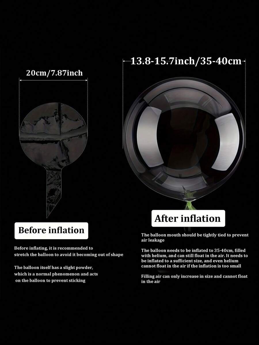 20pcs(10sets)/10pcs/2pcs-LED Balloon String Lights, Transparent Bobo Ball Design, Charming LED Glowing Bobo Balls With Cool White String Lights, Suitable For Birthday, Wedding, Anniversary, Valentine's Day And Christmas Decoration, Summer Beach Party Decoration, Birthday Balloons, Indoor Party Decoration, Warm White/White String Lights - Clear - View 7