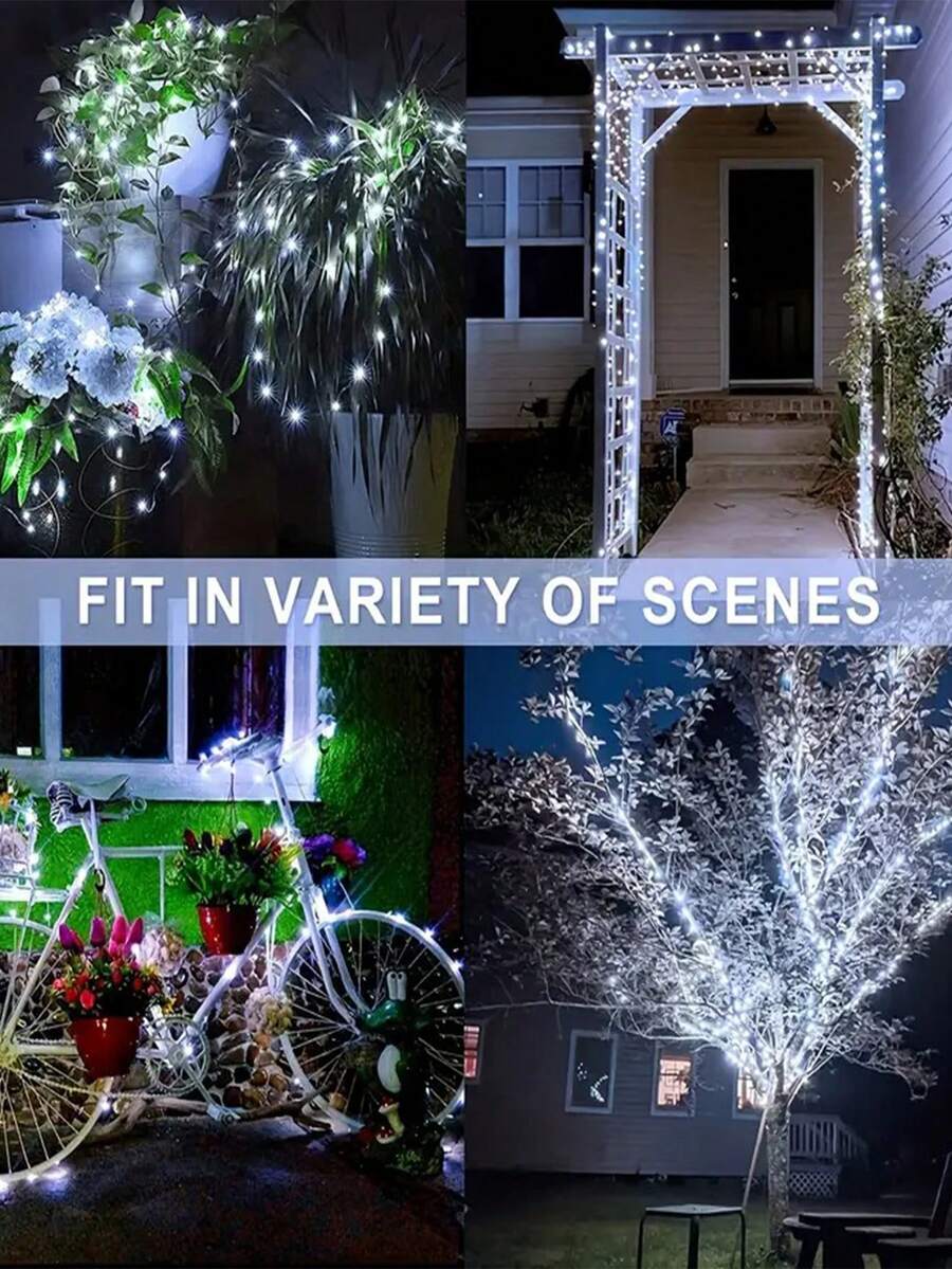 20 Pack Fairy Lights Battery Powered LED Mini Light String Twinkle Lights Copper Wire Firefly Star Lights For Mason Jar Wedding Party Christmas Centerpiece Table Decoration, White, LED Fairy Lights, 100cm Silver Wire Light String Mini Lights For Bedroom, DIY Crafts, Christmas Wreath, Party Decorations (White) - White - View 10