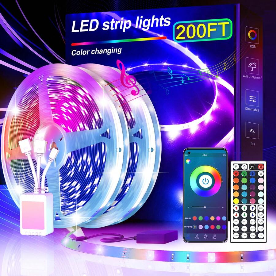 LED Strip Lights For Bedroom Desk And Room Decor