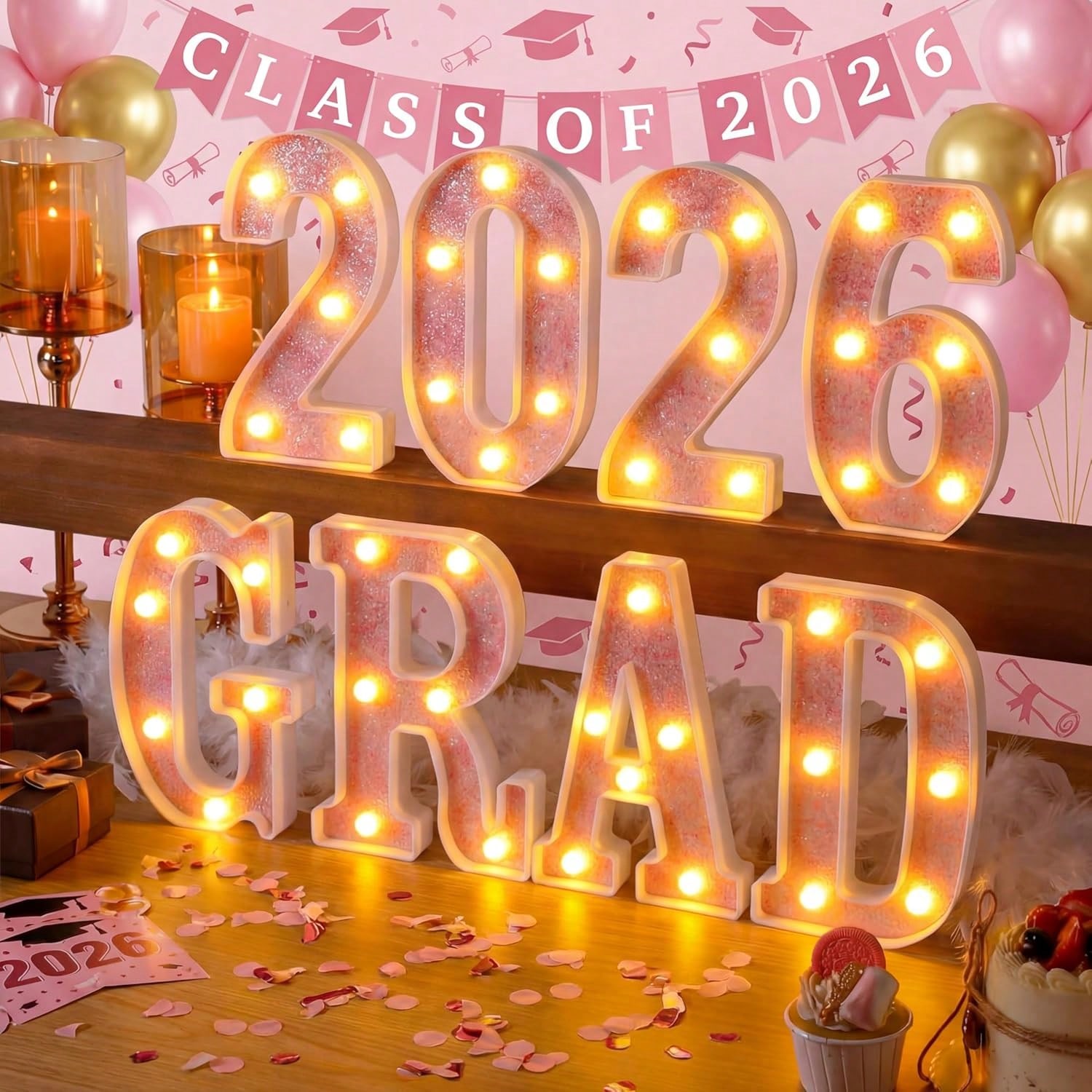 LED Marquee Letter And Number Lights For Party Decor