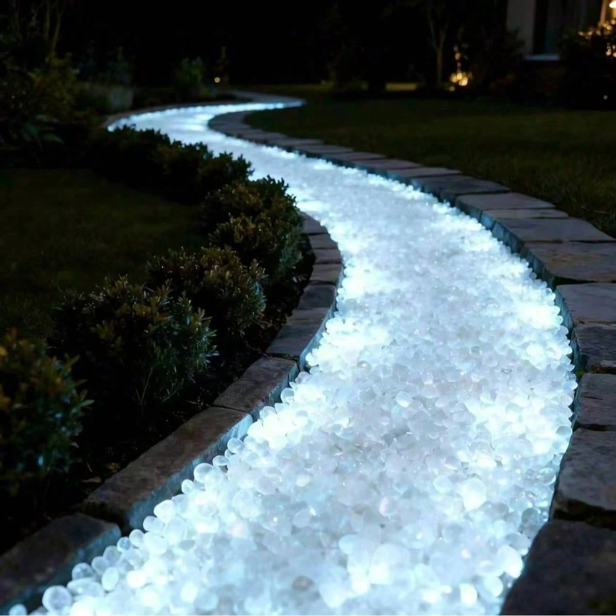 Waterproof Glow Stones For Backyard Lawn And Fish Tank