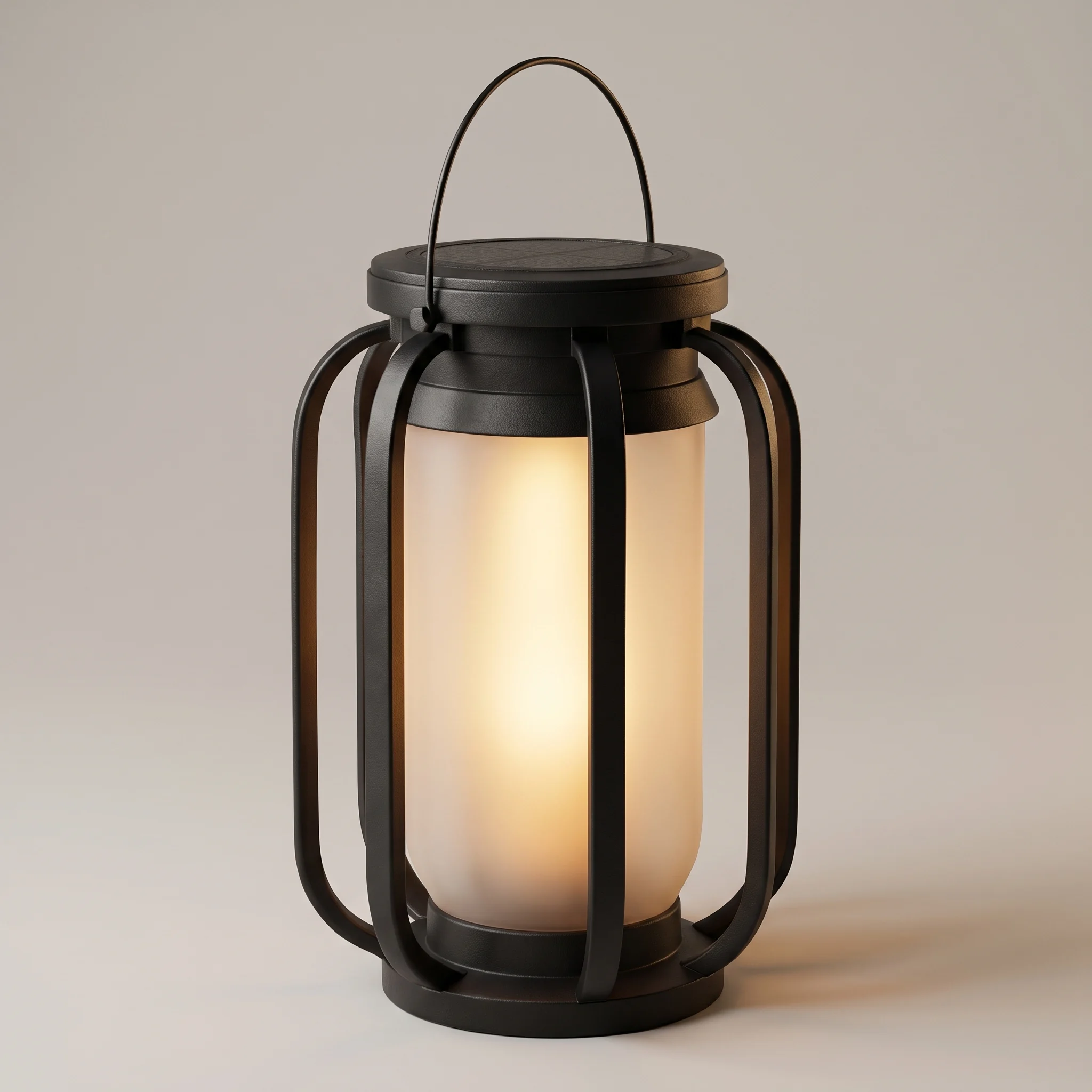 Realistic Solar Outdoor Automatic Firelight Lantern