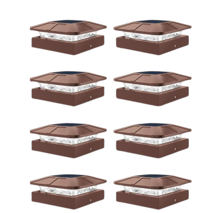 Waterproof LED Solar Post Cap Lights for Outdoor Fence