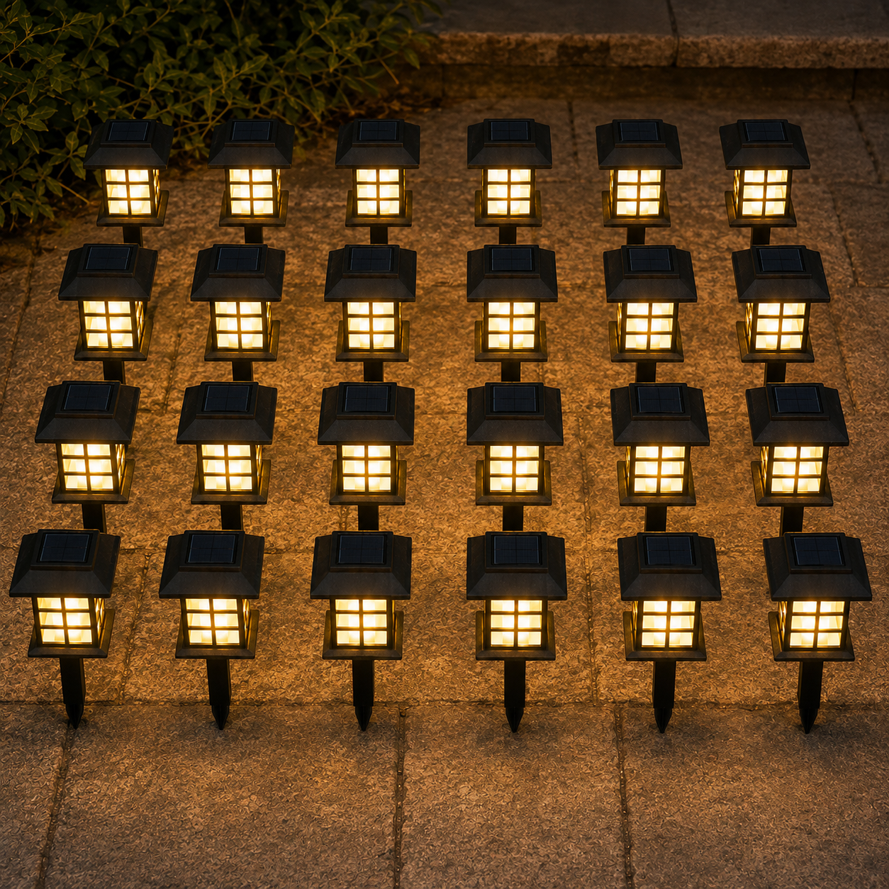 Solar LED Pathway Lights For Garden And Driveway Decor