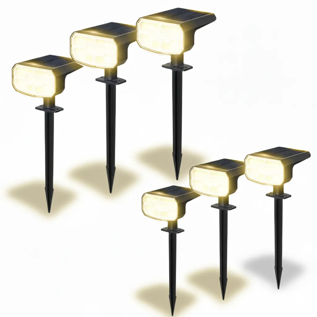Pack Of 4 Solar Landscape Spot Lights