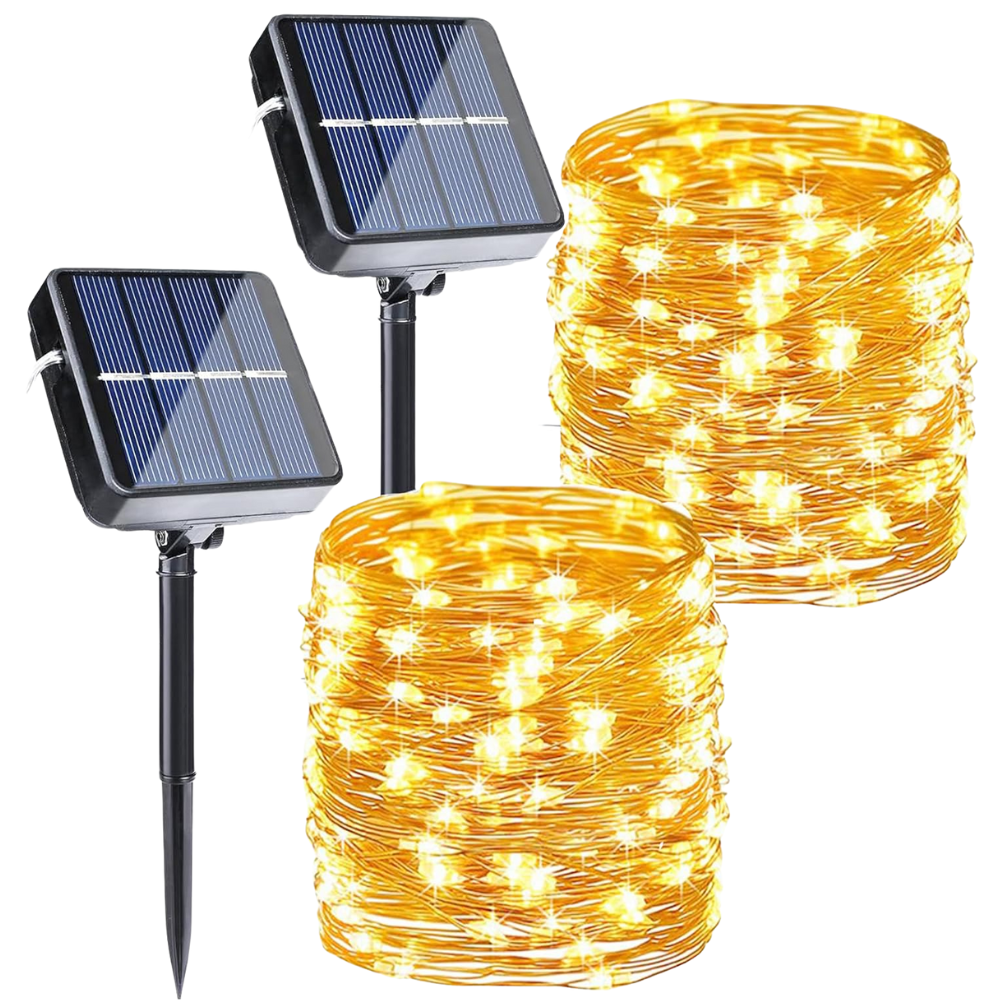 Halloween Solar String Lights Outdoor With 8 Twinkle Modes