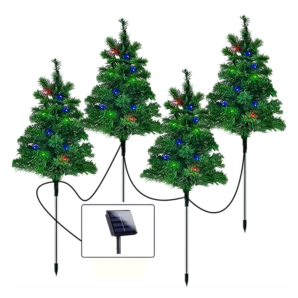 Color Changing LED Christmas Pathway Trees For Outdoor Decor