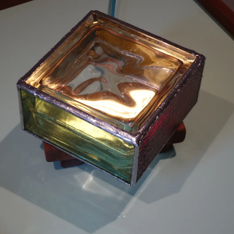 Handcrafted Glass Stained Lamp For Decor