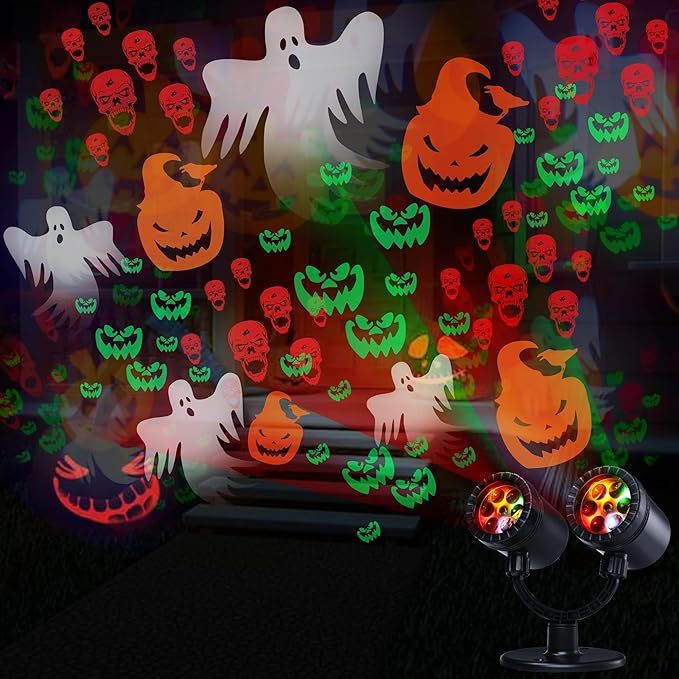 Dynamic Halloween Outdoor Projection Lights