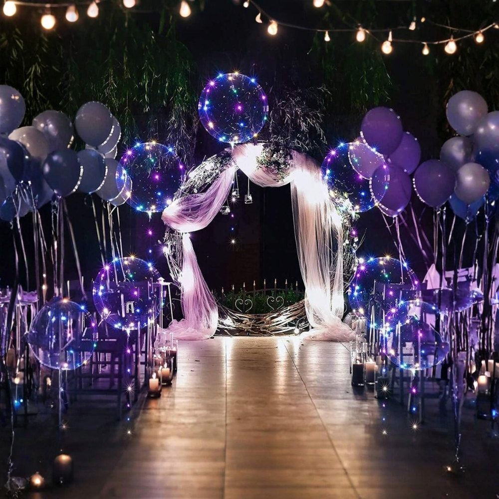 Transparent Bobo Ball Led Balloon String Lights Suitable