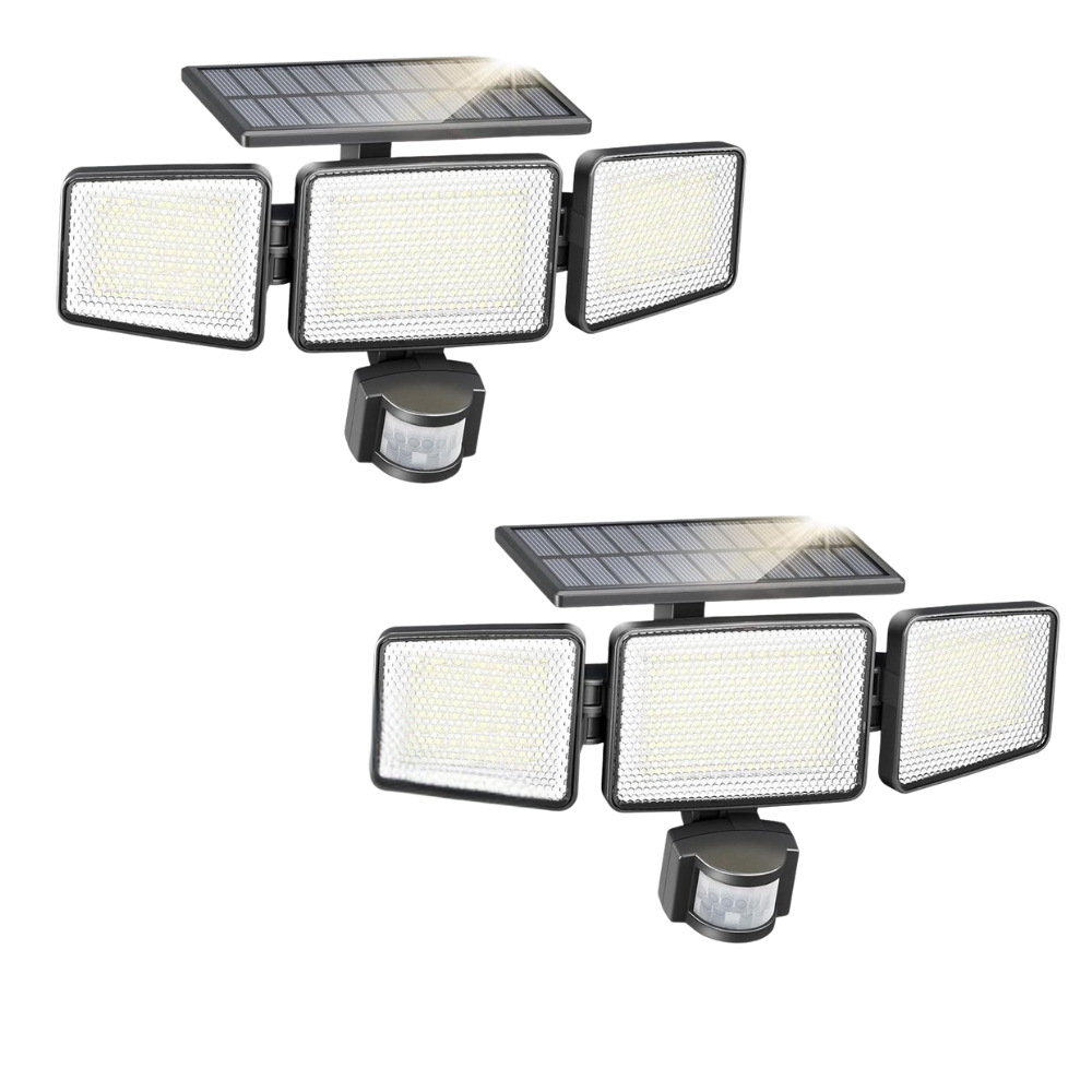 302 LED Solar Powered Waterproof Wall Mounted Flood Light