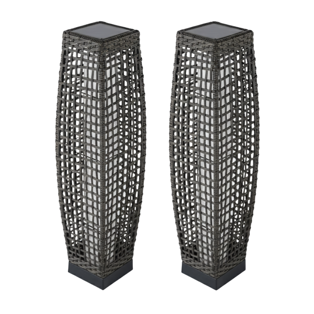 Water Resistant Wicker Lantern Light for Patio